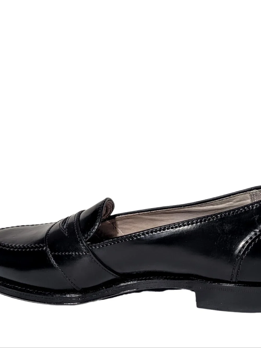 Alden Men's 6845 - Full Strap Slip On - Black Horween Shell Cordovan Size 11 c